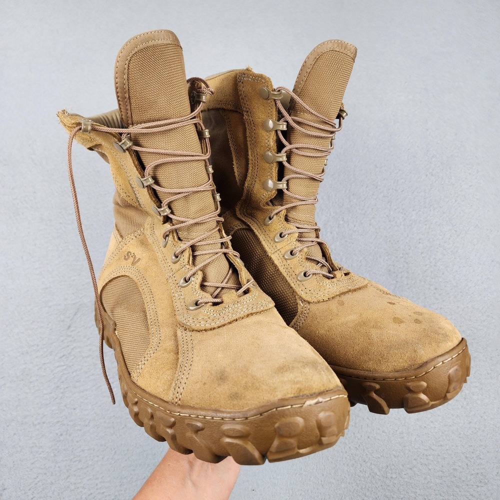 Rocky S2V Boots Mens Size 13 W Coyote Brown Suede Combat Vibram USA Insulated